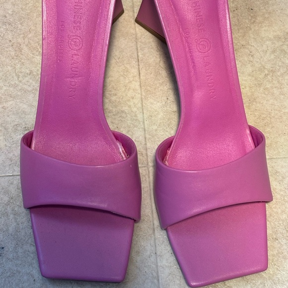 Chinese Laundry mules size 7.5, retro pink mules, Barbiecore heels - Picture 2 of 5